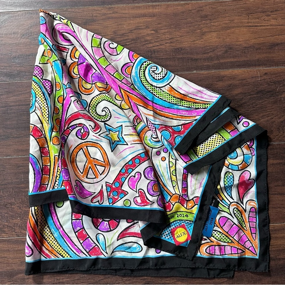 Alex Toy Fair 2014 Colorful Art Silk Scarf
